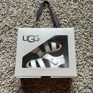 Like New Baby Girl Ugg White Sandals. Size 2/3.